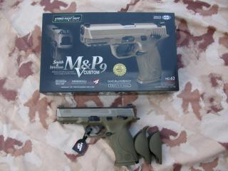 M&P9 V-Custom Flat DE GBB Smith & Wesson Scritte e Loghi Orinali by Marui